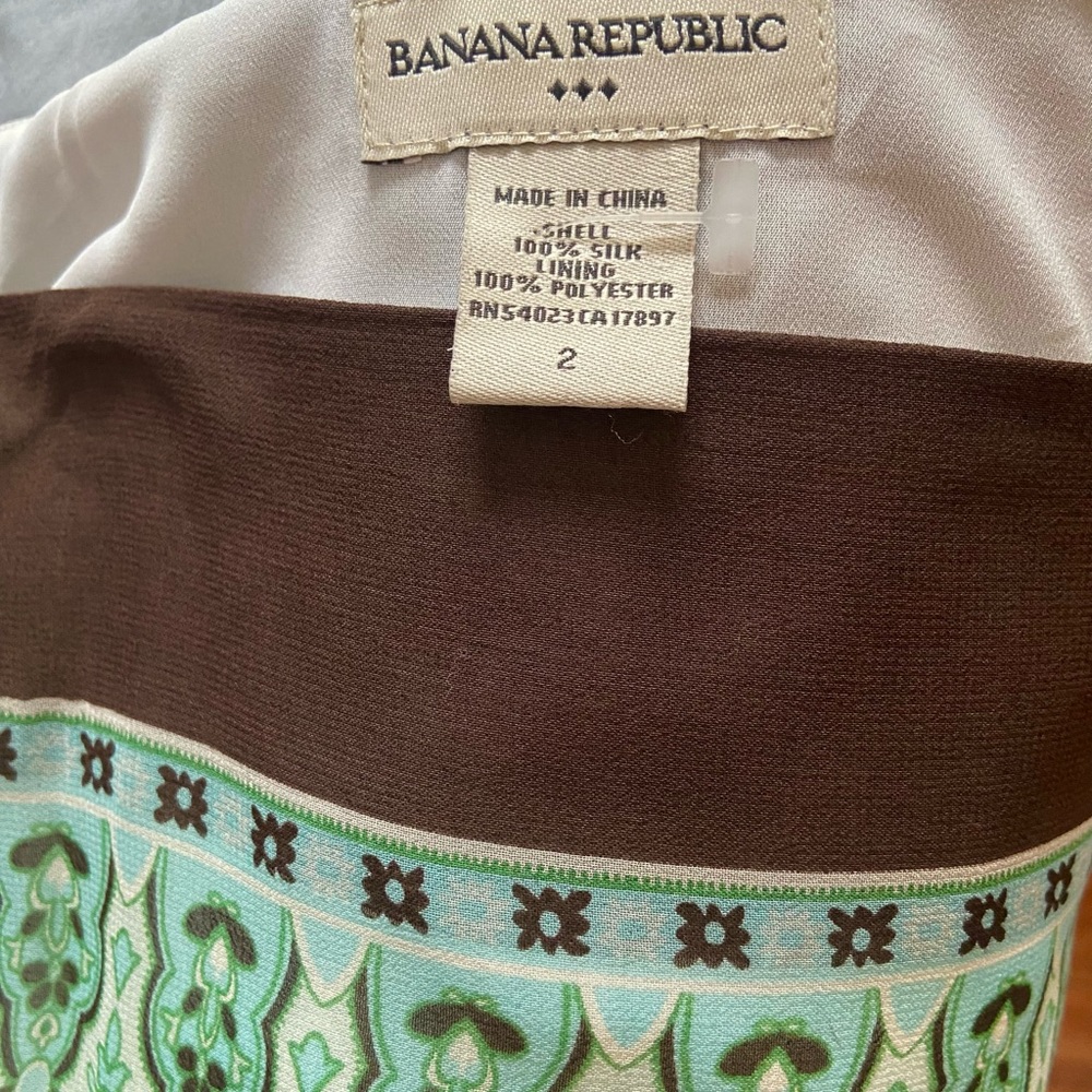 Banana Republic asymmetrical boho skirt side zipper - Picture 5 of 5